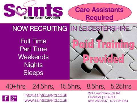 Saints Home Care Services - Live-in-Care EOL Dementia Mental Health 24/7 sits photo